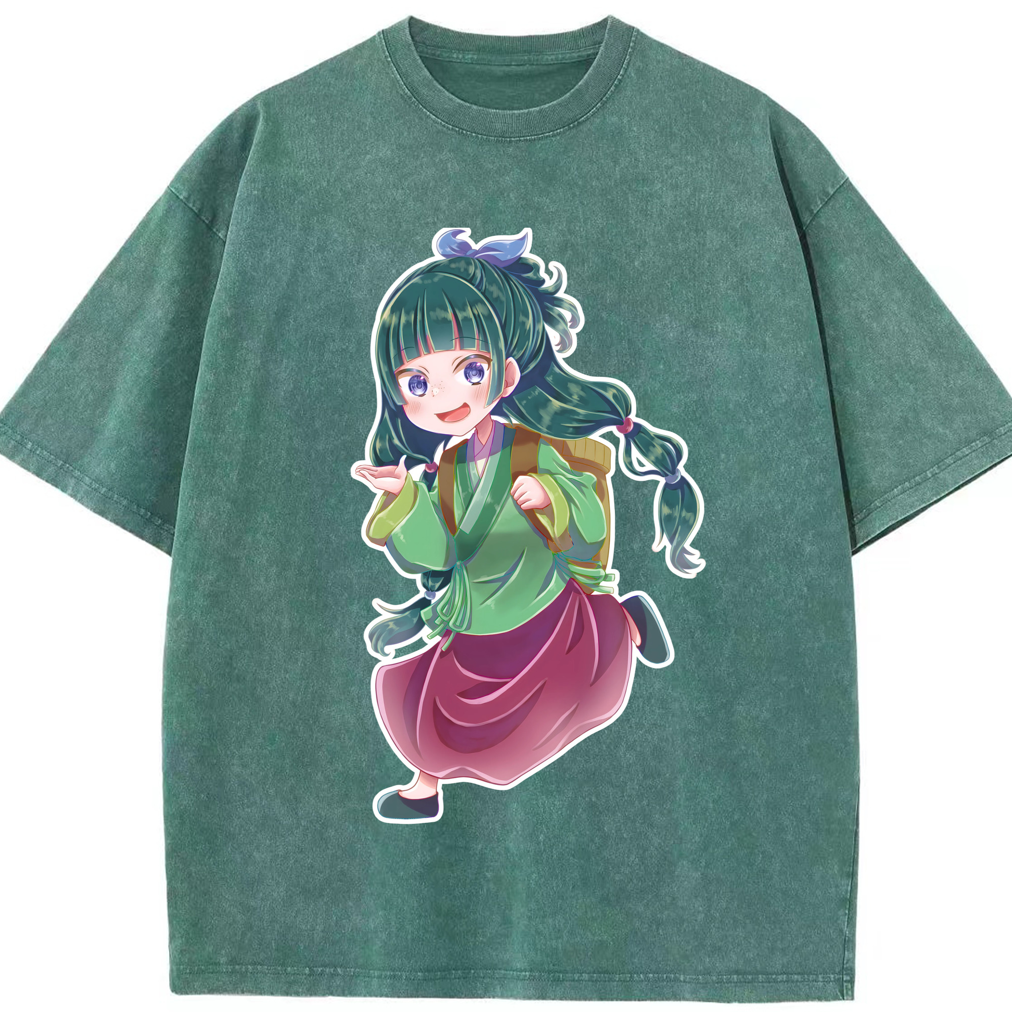 （画像用） 薬屋のひとりごと The Apothecary Diaries 綿100% ヴィンテージ風 半袖Tシャツ（フロントプリント）